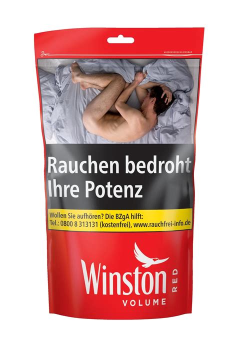 Winston Red Tabak Beutel Beim Tabakdealer