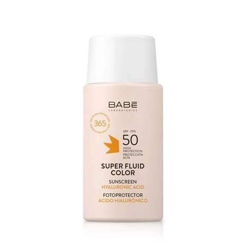 KEM CHỐNG NẮNG BẢO VỆ DA KẾT CẤU MÀU TỰ NHIÊN VỚI DA BABE COLOR SUPER FLUID SUNSCREEN SPF