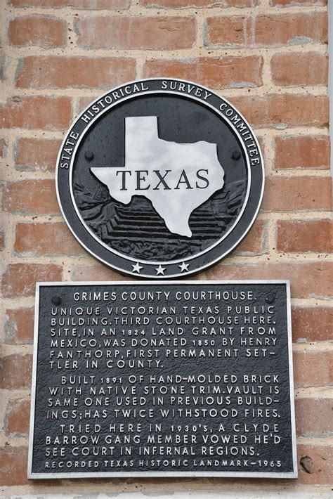 Grimes County Courthouse Anderson Texas Historical Mark Flickr