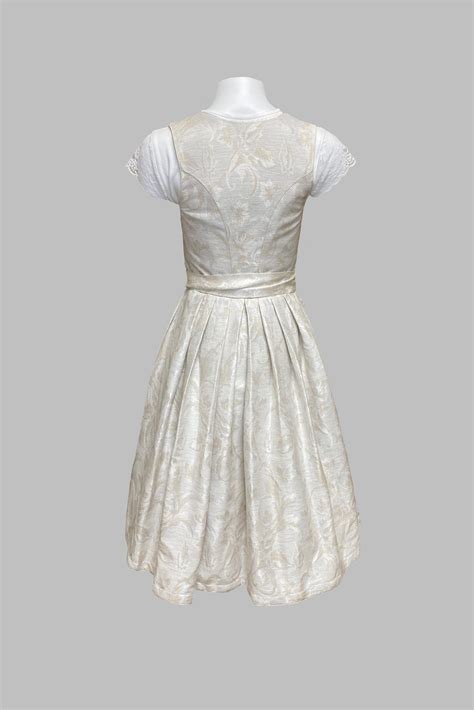 Brautdirndl ivory mit Brokatschürze Neuböck Mode Hochzeit Tracht