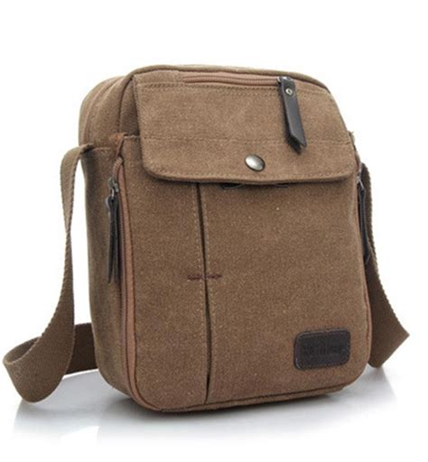 Vere Gloria Small Canvas Shoulder Messenger Bag For Men Women Bolsa De Mensajero Para Hombre