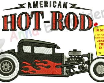 Hot Rod Pattern Etsy