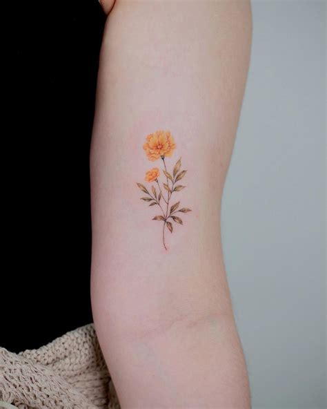 200 Amazing Marigold Tattoo Designs with Meanings and Ideas – Body Art Guru