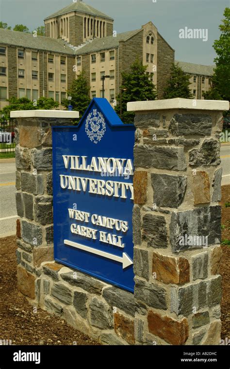 Villanova University Sign Hi Res Stock Photography And Images Alamy