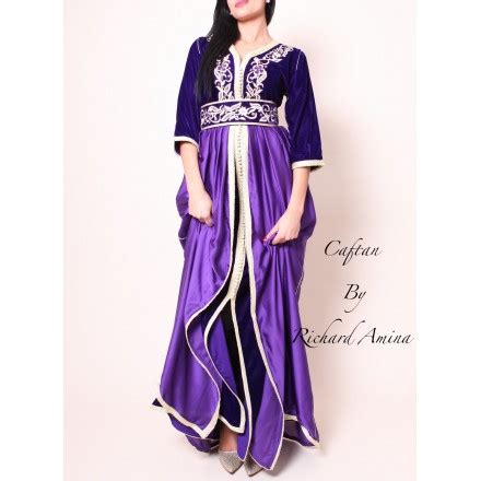 Hajar Violette Au Caftan By Richard Amina