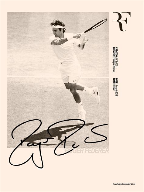 Roger Federer Graphicdesign Photoshop Illustration Nike Tennis