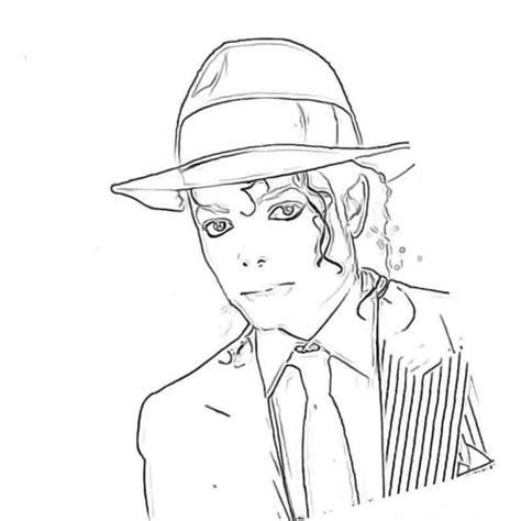 Coloriage Michael Jackson Imprimer