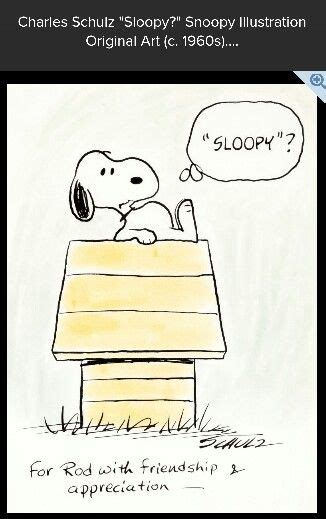 Drawing By Charles Schulz For Rod Mckuen Who Made The Music Of Charlie