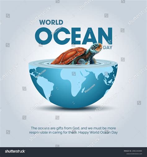 Save Our Oceans World Oceans Day Design With Royalty Free Stock