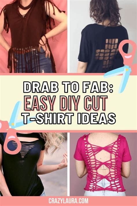 Drab To Fab 10 Easy DIY Cut T Shirt Ideas Cut Shirt Designs Diy