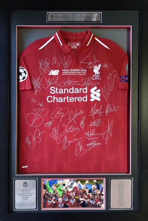 Liverpool UCL 2019 Winners Team Signed Shirt - GetMemorabilia