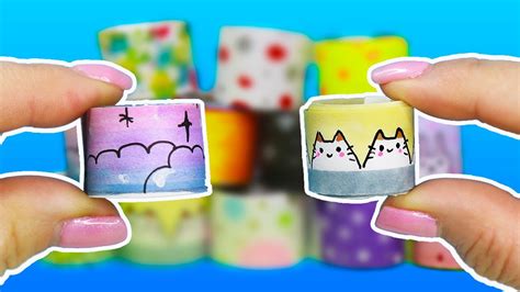 12 DIY ДЕКОРАТИВНЫЙ СКОТЧ своими руками ИЗ БУМАГИ - 3 способа! - YouTube