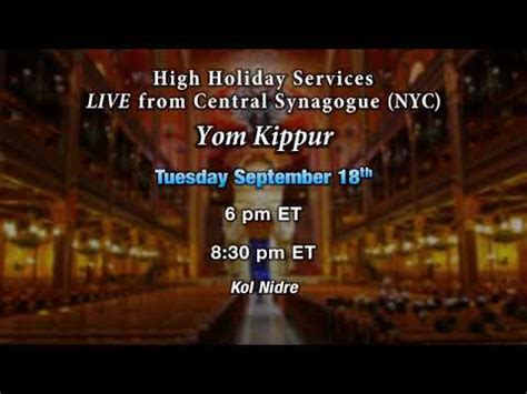 Yom Kippur Live From Central Synagogue On Jbs Promo Tuesday