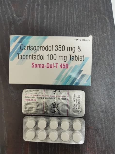 Somadol T Carisoprodol Mg And Tapentadol Mg Tablet At Best