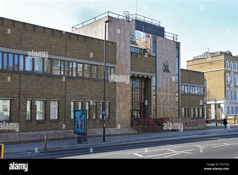 Thames Magistrates Court Building On Bow Road London Uk Shows Main