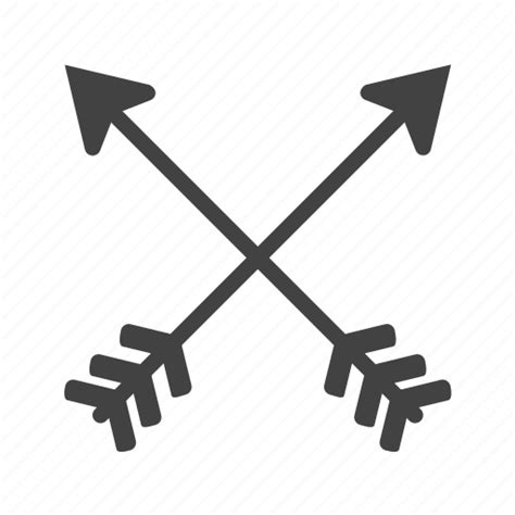 Ancient Arrow Arrows Elements Hipster Set Tribal Icon