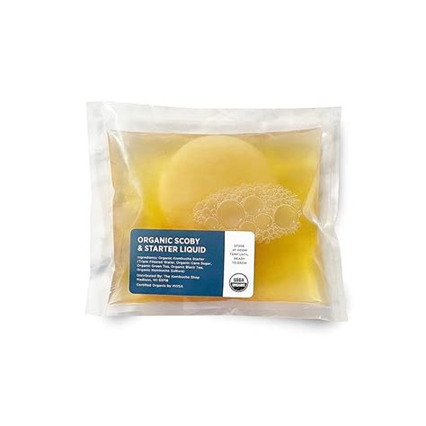 Amazon Organic SCOBY Kombucha Starter Kit With Live Culture For