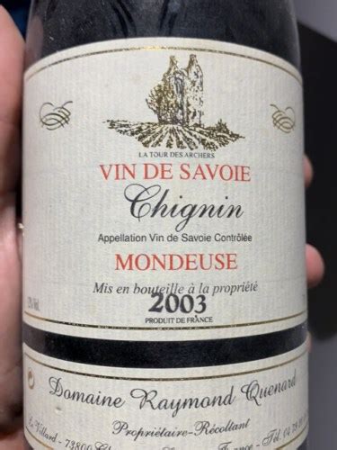 Raymond Quenard Chignin Mondeuse Vivino US