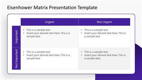 Free Eisenhower Matrix Powerpoint Template Slidemodel