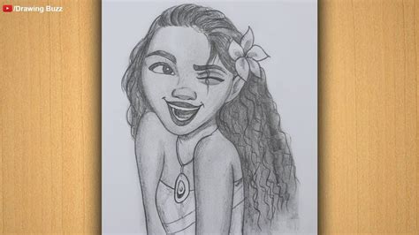 How To Draw Moana Step By Step