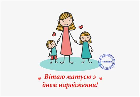 Листівка матусі на день народження