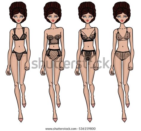 Collection Lingerie Panty Bra Set Catwalk 스톡 벡터 로열티 프리 536159800 Shutterstock