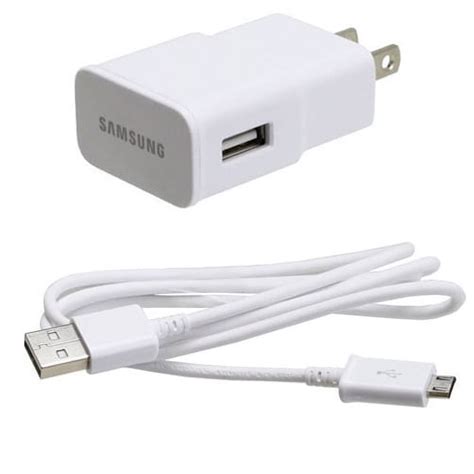 Oem Rapid Home Wall Ac Charger Usb Adapter Data Cable Sync Cord White