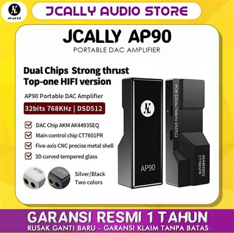 Jual JCALLY AP90 Portable DAC Amplifier AK4493SEQ AMP 32bit/768kHz ...