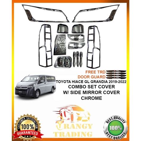 Toyota Hiace Gl Grandia To Garnish Combo Set Cover Chrome V