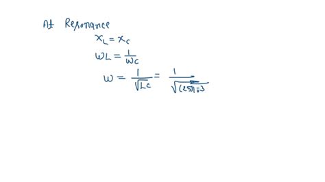 SOLVED An RLC circuit has a capacitance of 12 μ F an inductance of 25