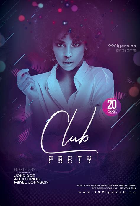 Club Dj Party Free Psd Flyer Template Stockpsd