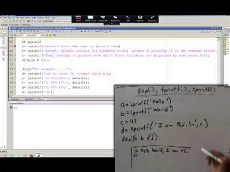 Strings: fprintf(), sprintf() and input() - YouTube