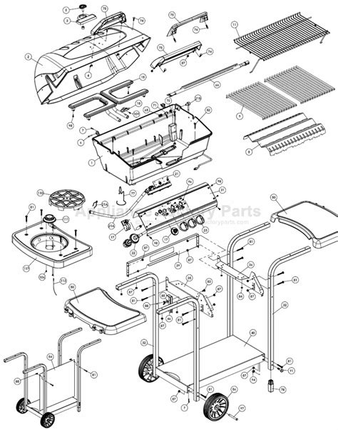 Broil Mate 1651 54 Parts Grills