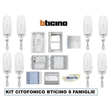 Kit Citofono Bticino 8 Famiglie 2 Fili Otto Famiglie Citofono 344232