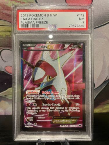 Pokemon Black White Plasma Freeze Latias Ex Psa Ebay