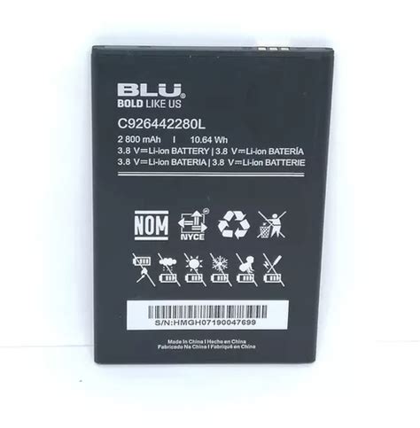 Pila Bateria Blu C926442280l C6 2019 Original Sminva Krt Envío gratis