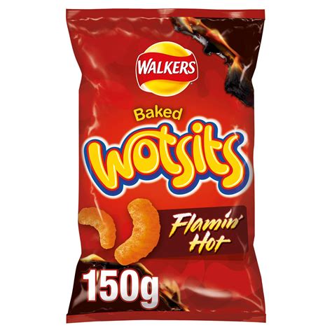 Walkers Wotsits Flamin Hot Sharing Snacks 150g Sharing Crisps