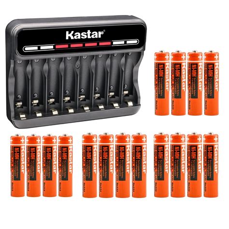 Kastar 16 Pack Battery And CMH8 Smart USB Charger Replacement For Out