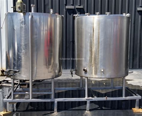 S X Gallon Stainless Steel Cip Tanks Zwirner Equipment Company