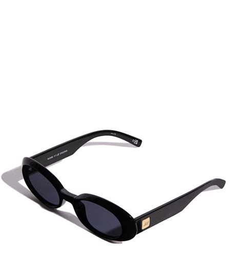 Womens Le Specs Black Oval Work It Sunglasses Harrods Uk