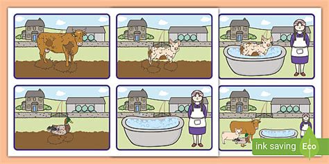 Washerwoman Story Sequencing Cards Teacher Made