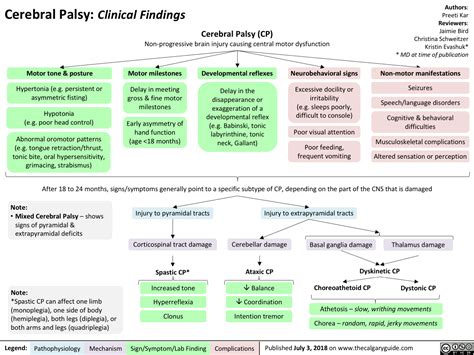 Cerebral Palsy Clinical Findings Calgary Guide