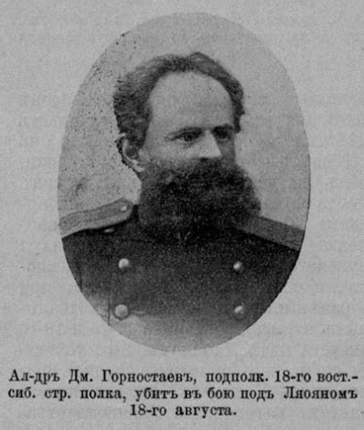 Горностаев Александр Дмитриевич — Офицеры русской императорской армии