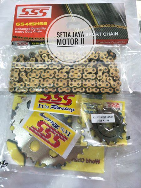 Jual Gear Sss Ninja 415 Rantai Hsb Gold Ninja R Ninja Rr Sepaket Ful