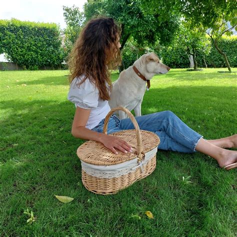 Large Picnic Basket With Lid Padaworks