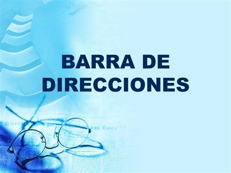 Calam O Barra De Direcciones