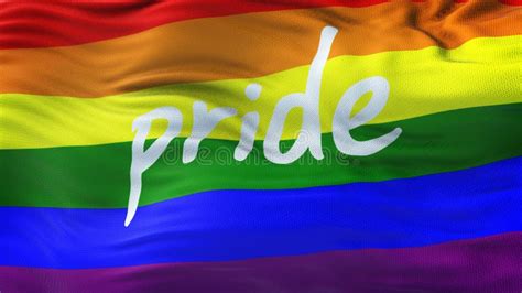 LGBT PRIDE Rainbow Waving Flag Background Stock Image Image Of