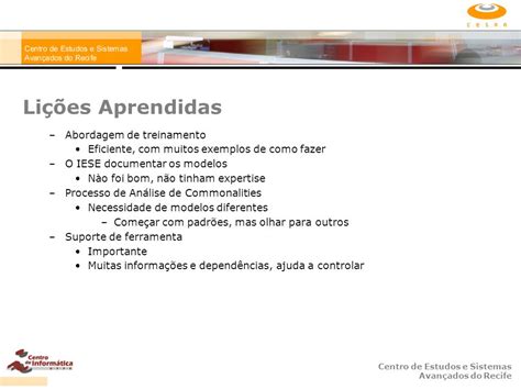 Centro de Estudos e Sistemas Avançados do Recife Software Product Lines