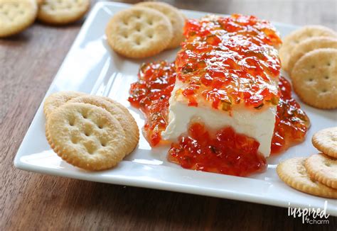 Homemade Red Pepper Jelly And Appetizer Recipe