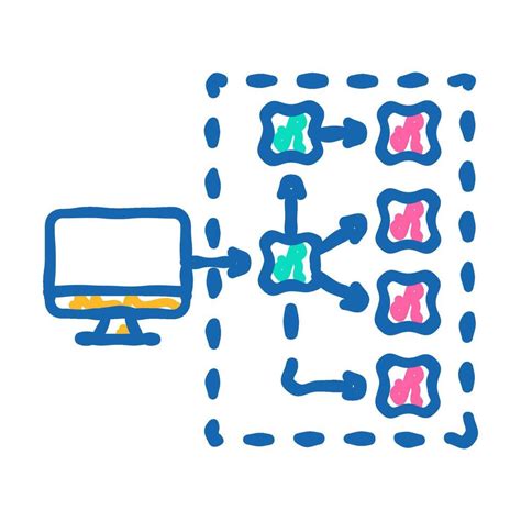 Serverless Architecture Software Icon Doodle Illustration 49839873